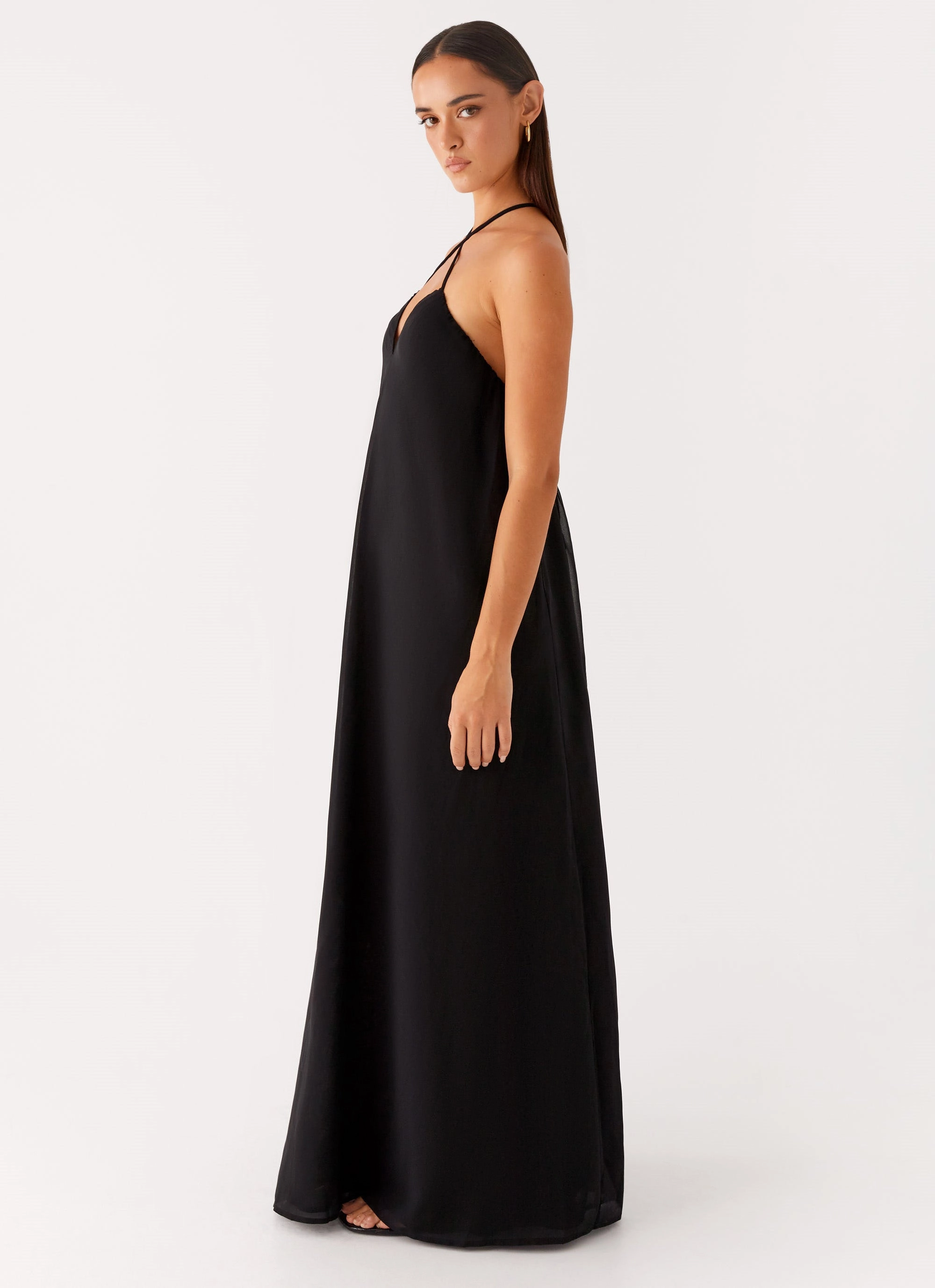 Shine Skin Saba Maxi Dress - Black