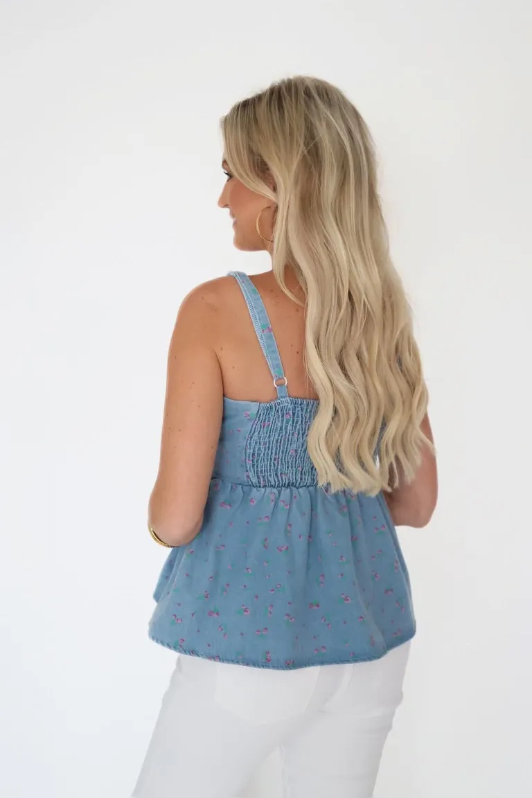 DoubleLayered Sadie Peplum Top (FINAL SALE)