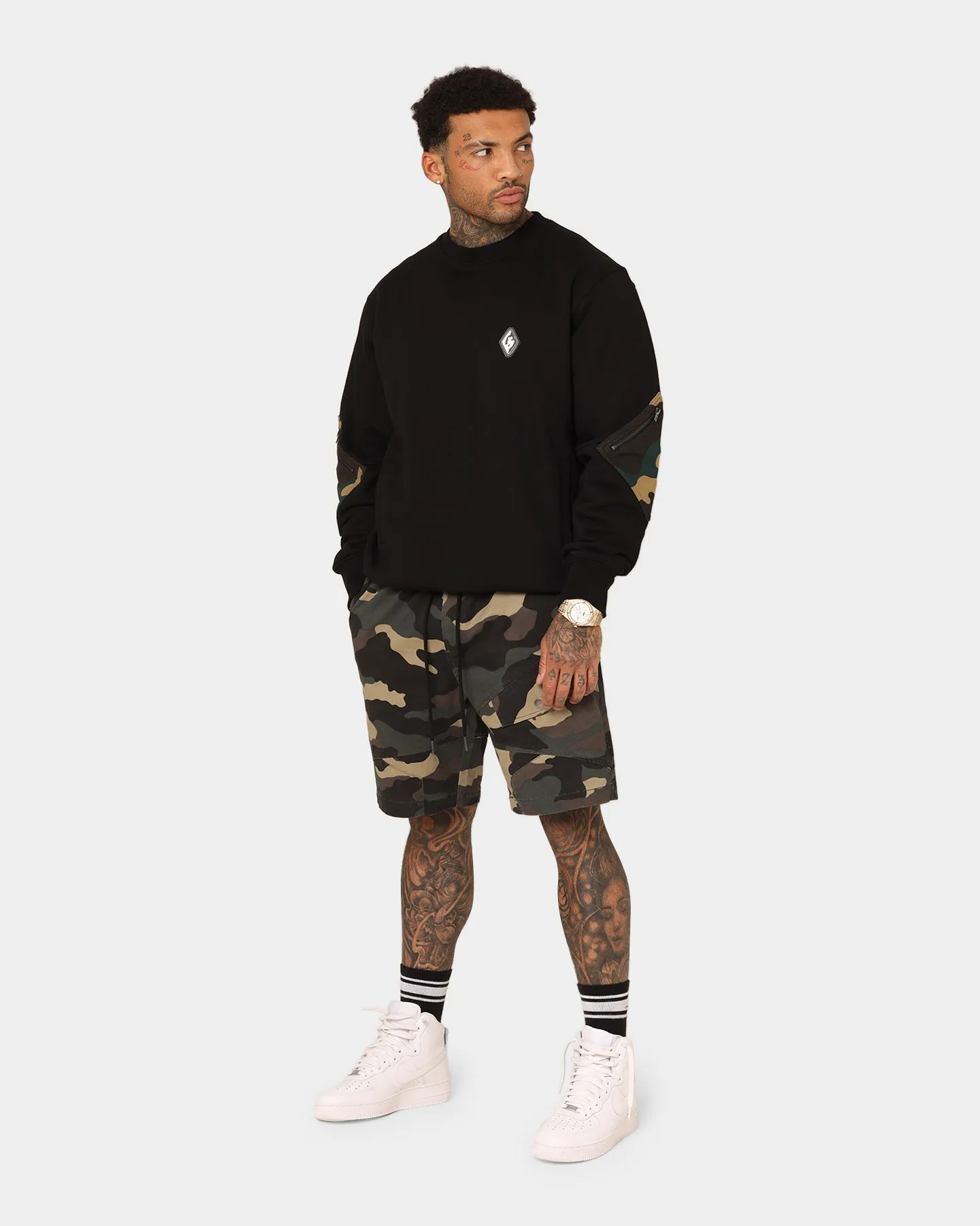 Saint Morta Syndicate Cargo Shorts Camo