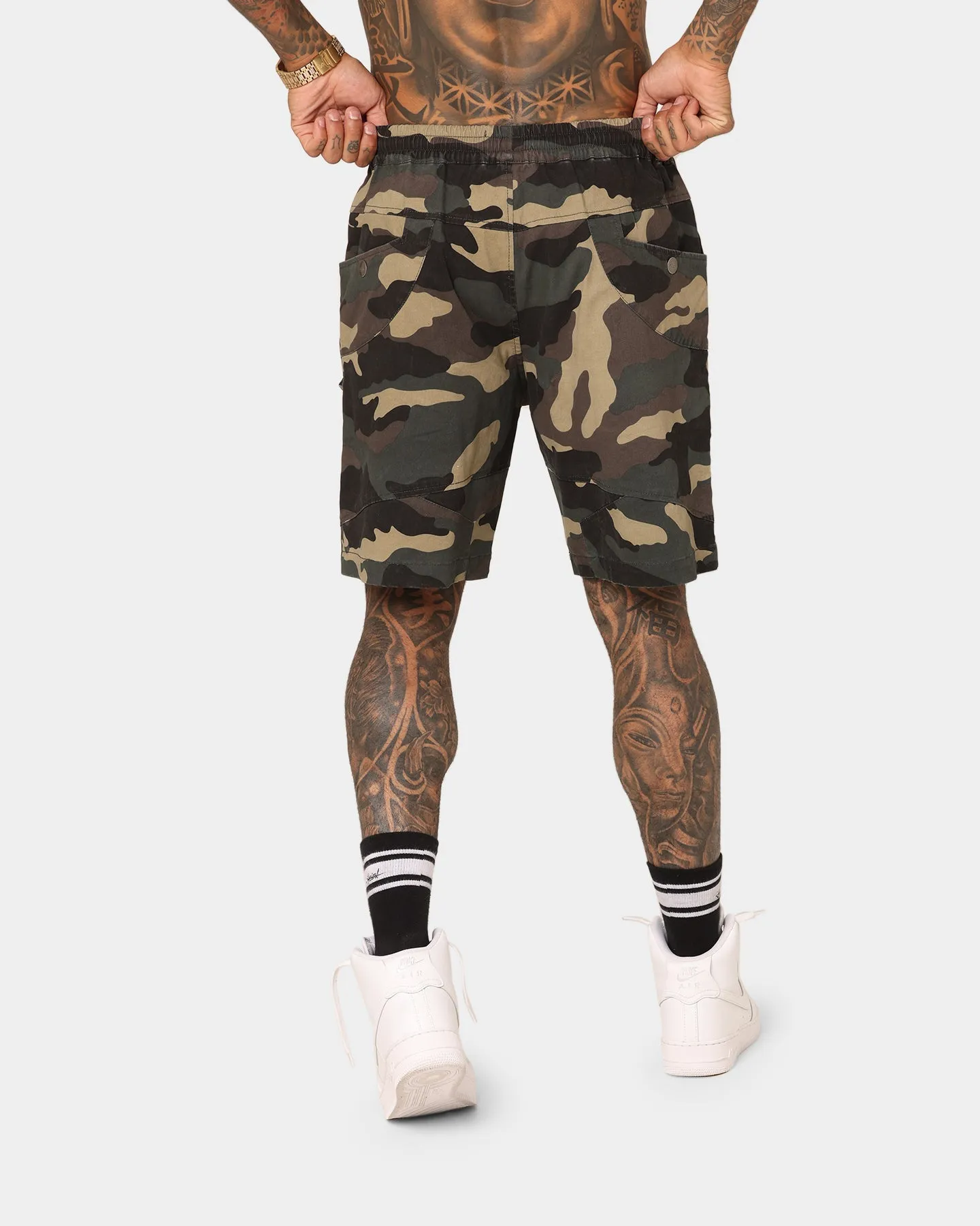 Saint Morta Syndicate Cargo Shorts Camo