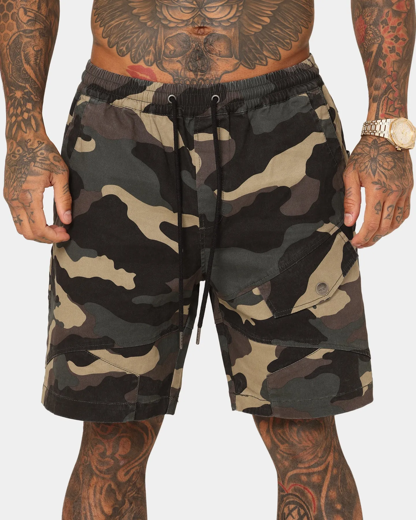 Saint Morta Syndicate Cargo Shorts Camo