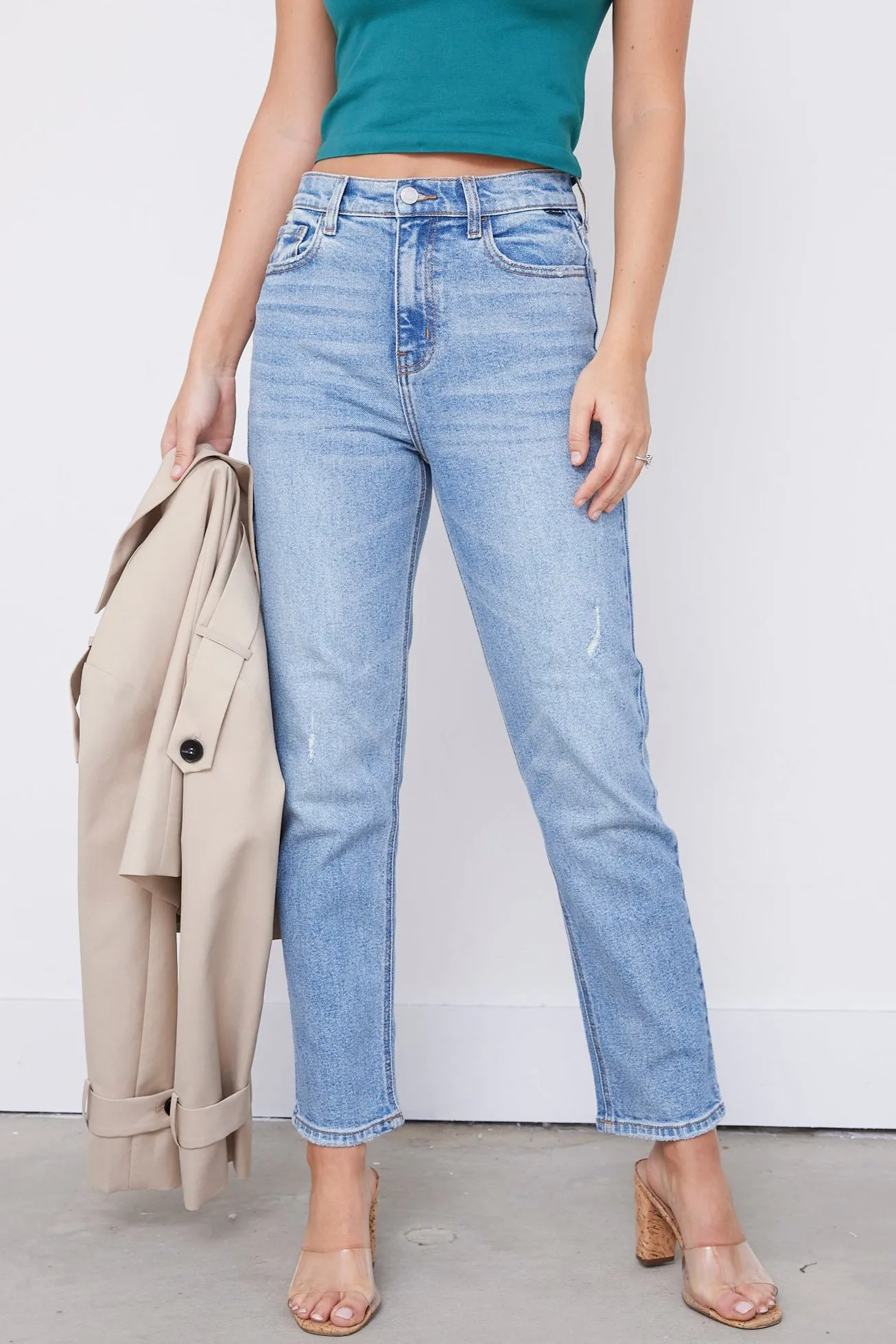 SALE - Jenny High Rise Straight Jeans