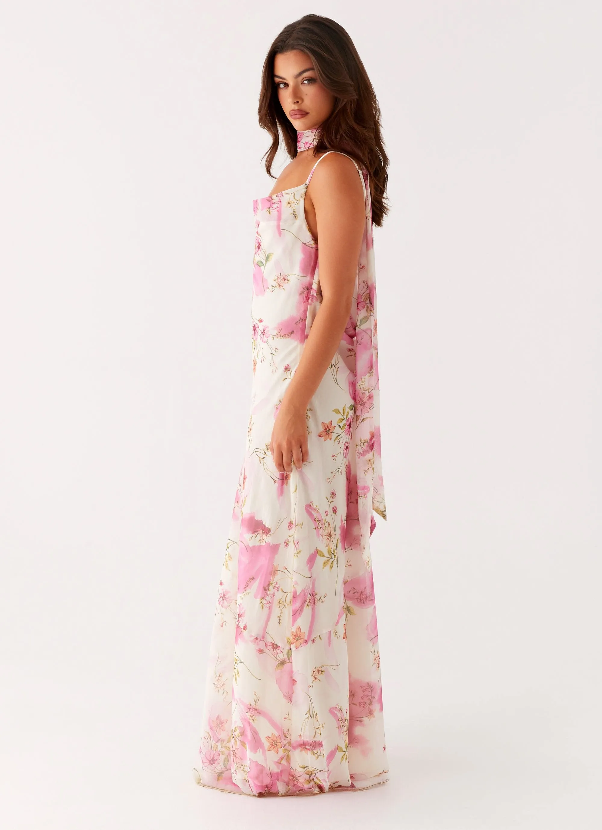 Smart Fit Wear Spencer Maxi Dress - Ivory Floral Print
