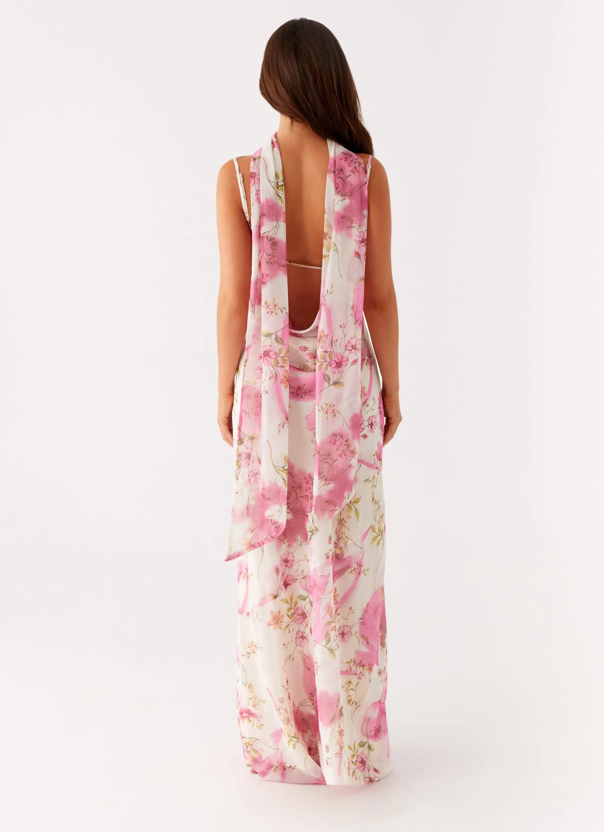 Subtle pattern Spencer Maxi Dress - Ivory Floral Print