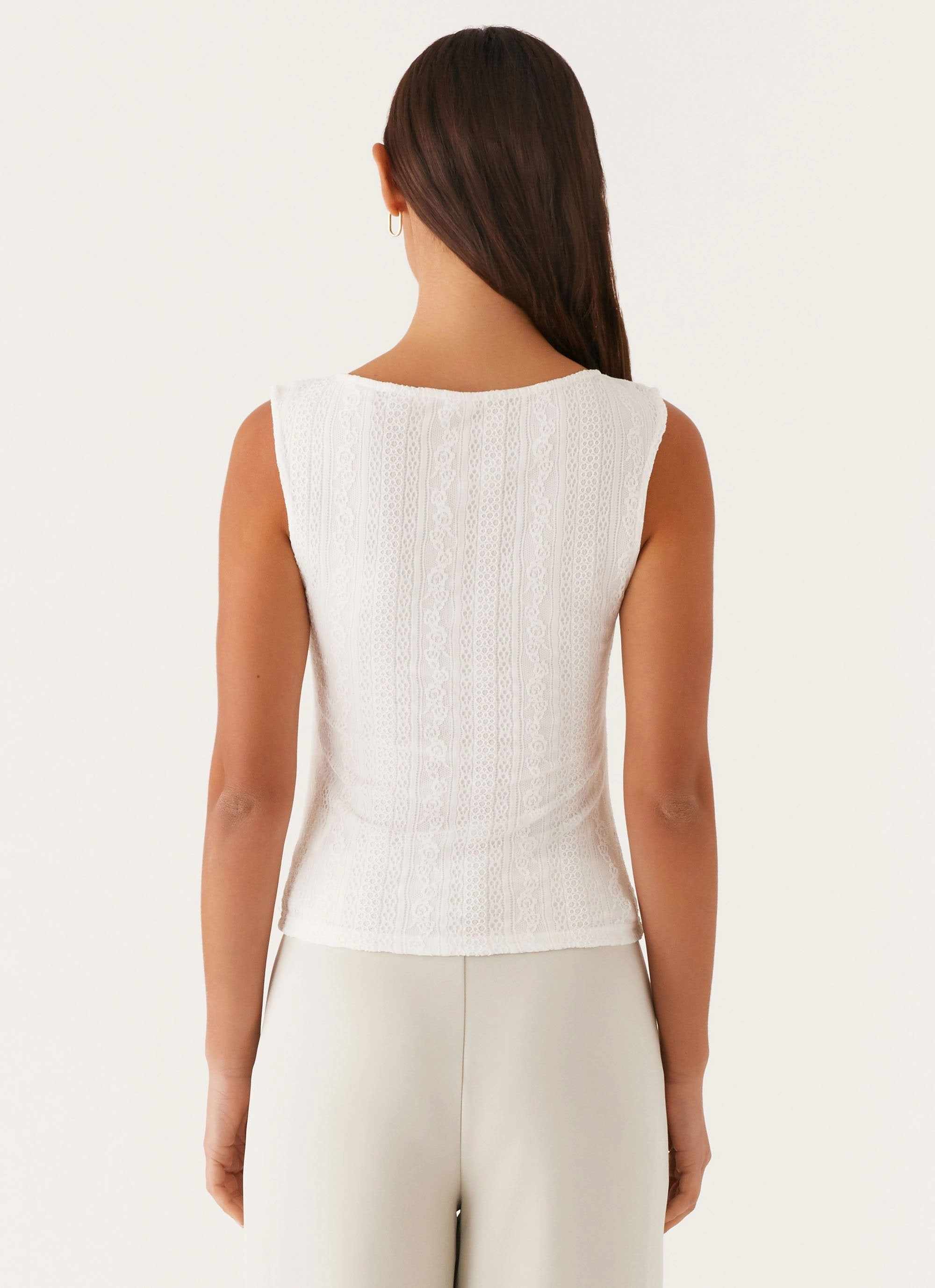 Warm Layer Sandi Tank Top - White