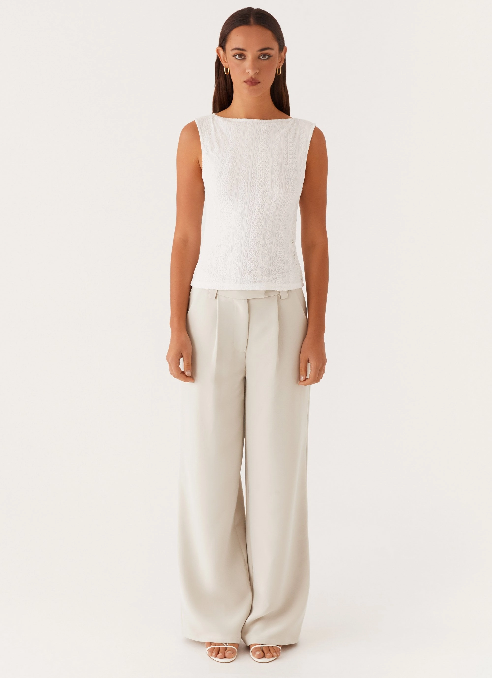 Chic Tee Sandi Tank Top - White