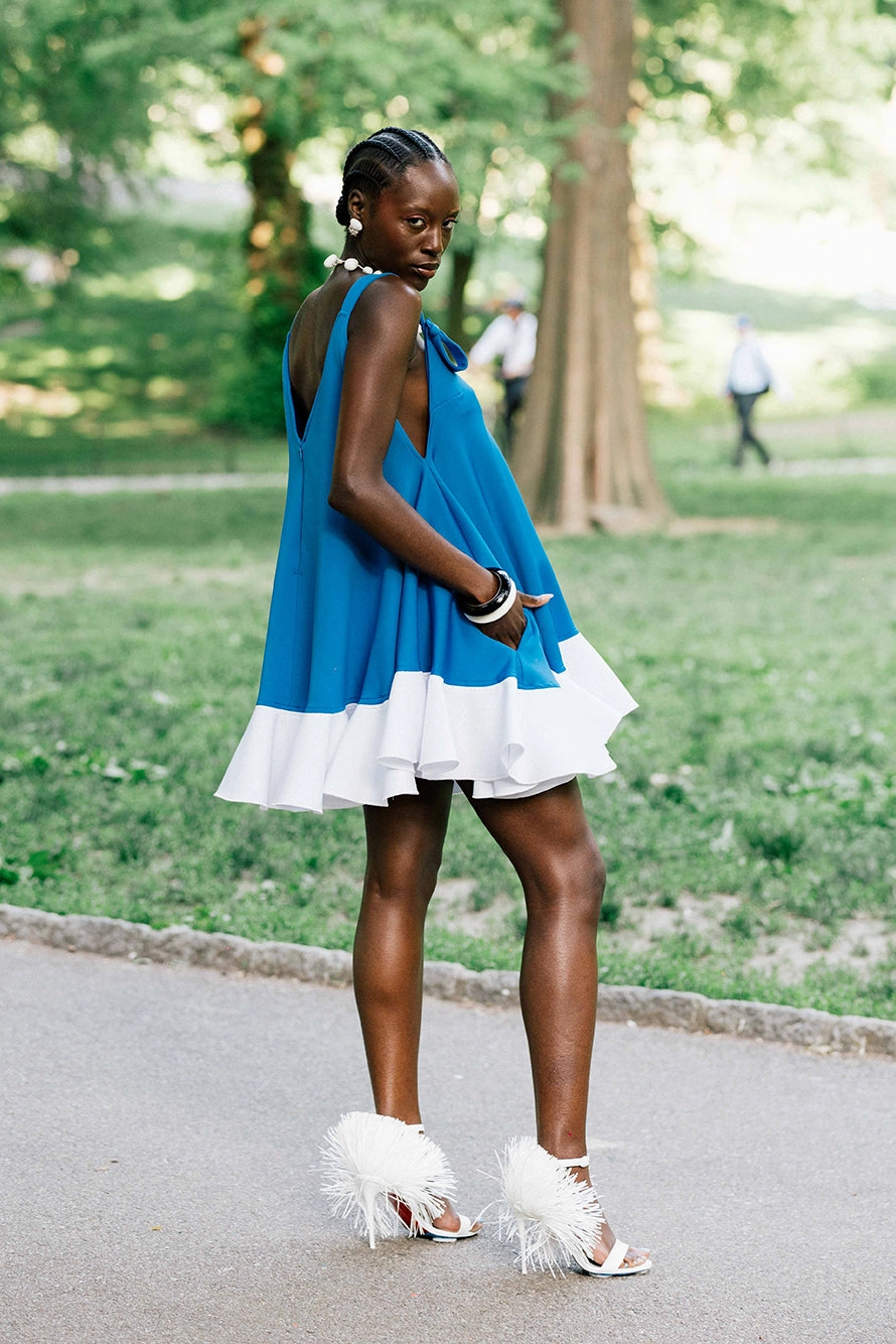 Santorini- Ava Dress Clean Tone Free Shape