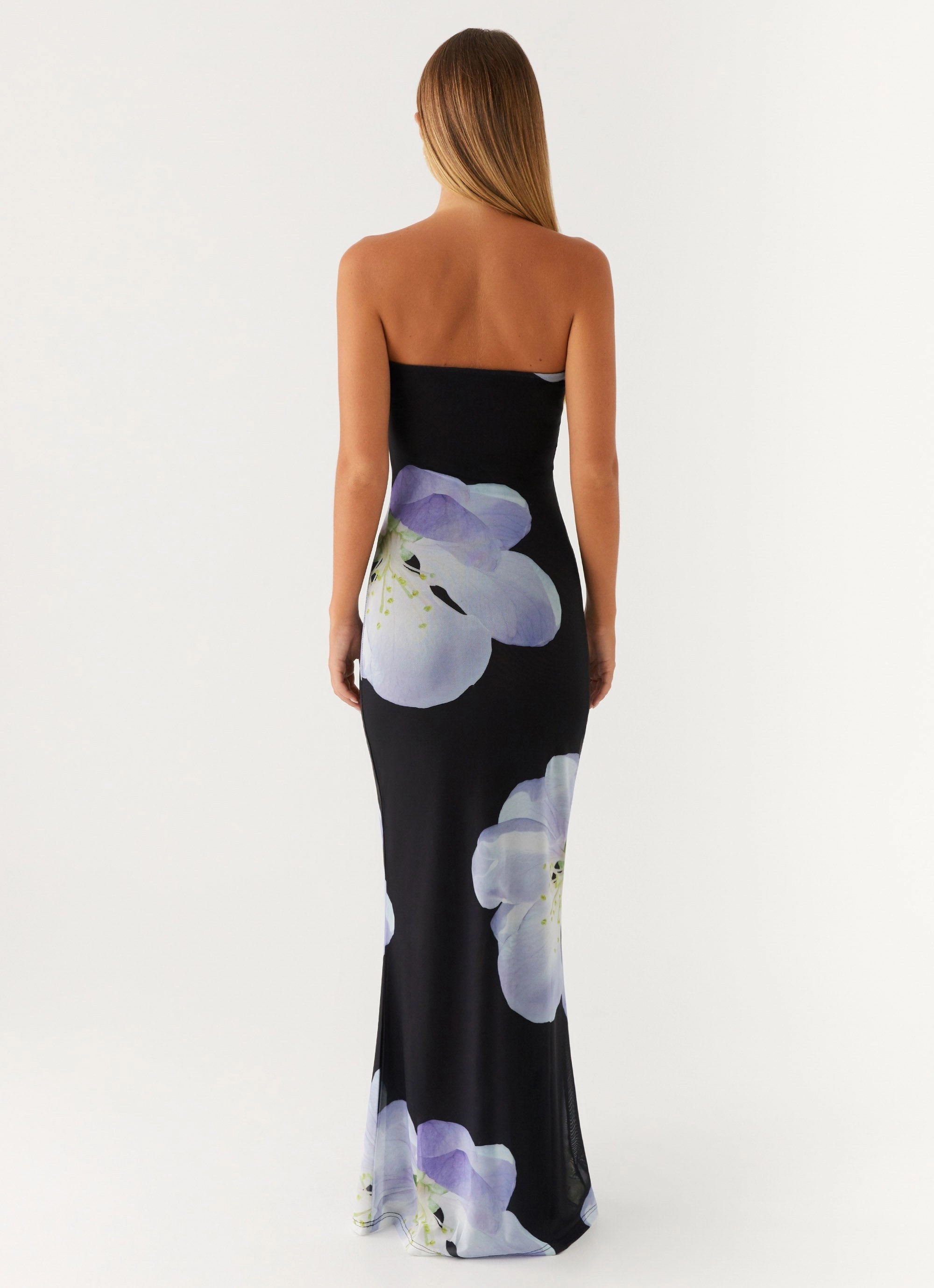 Jorja Maxi Dress - Flower Print Flow Sleeve