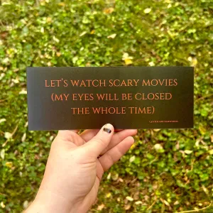 Scary Movies Bumper Magnet