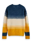 SCOTCH & SODA ALPACA WOOL-BLEND SWEATER -YELLOW BLUE GRADIENT