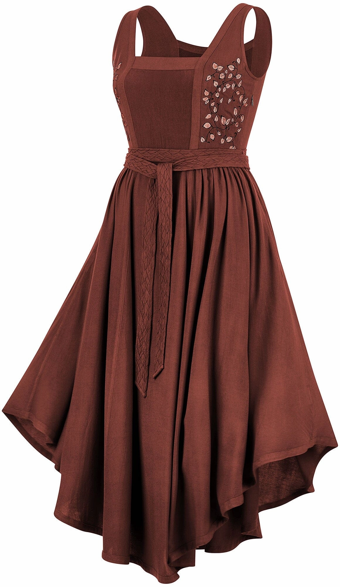 Walkable Flow Textured Look Belle Maxi Overdress Limited Edition Harvest Auburn