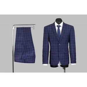 Scuzzatti 2241 Wool Blend 2 Piece Plaid Suit