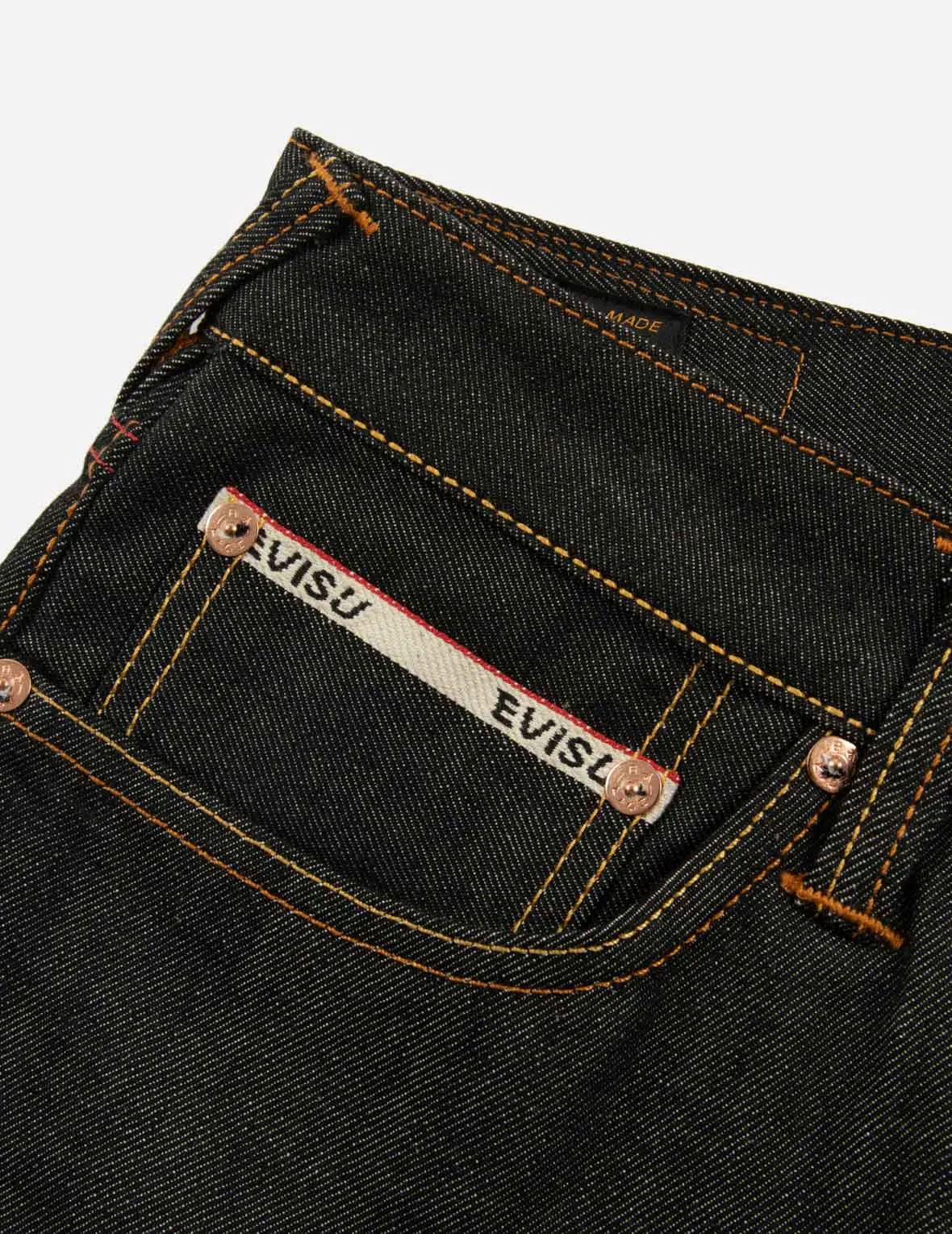 Seagull Textured Embroidery Slim Fit Jeans #2010
