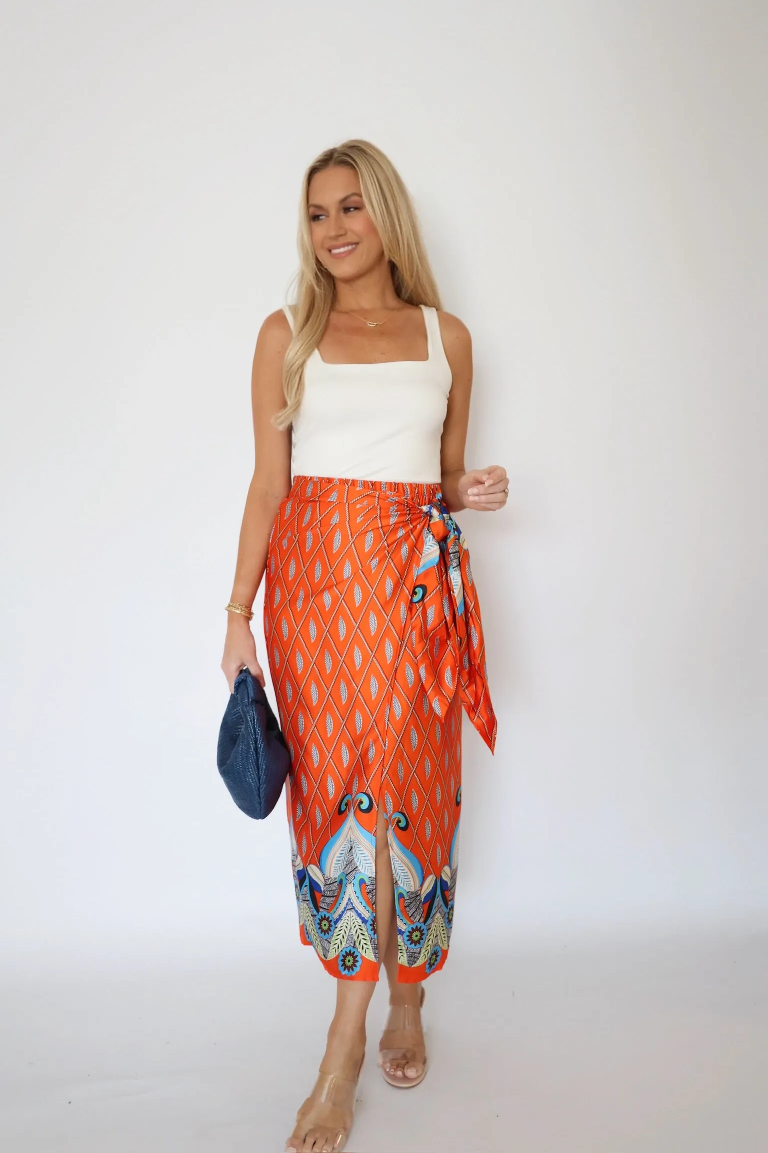 AbrasionResistantFabric Saffron Wrap Skirt (FINAL SALE)