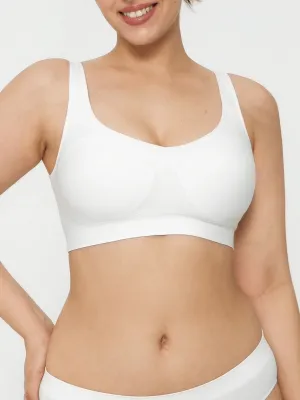 EcoDyeProcess Seamless Adjustable Wide-Strap Underwire-Free Smoothing Bra