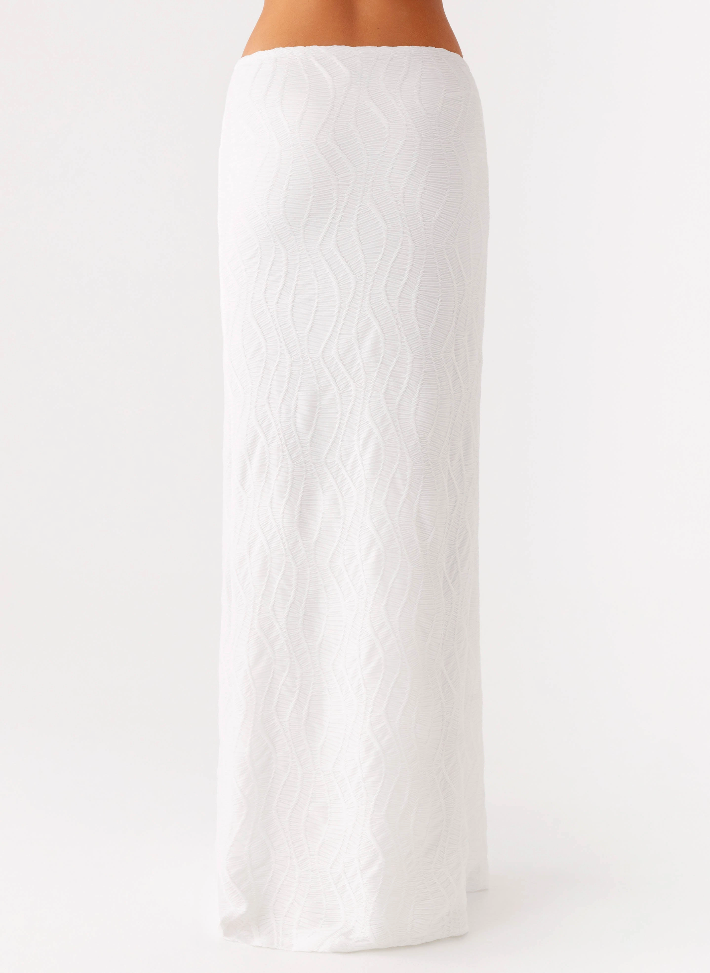 Casual Style Briene Maxi Skirt - White