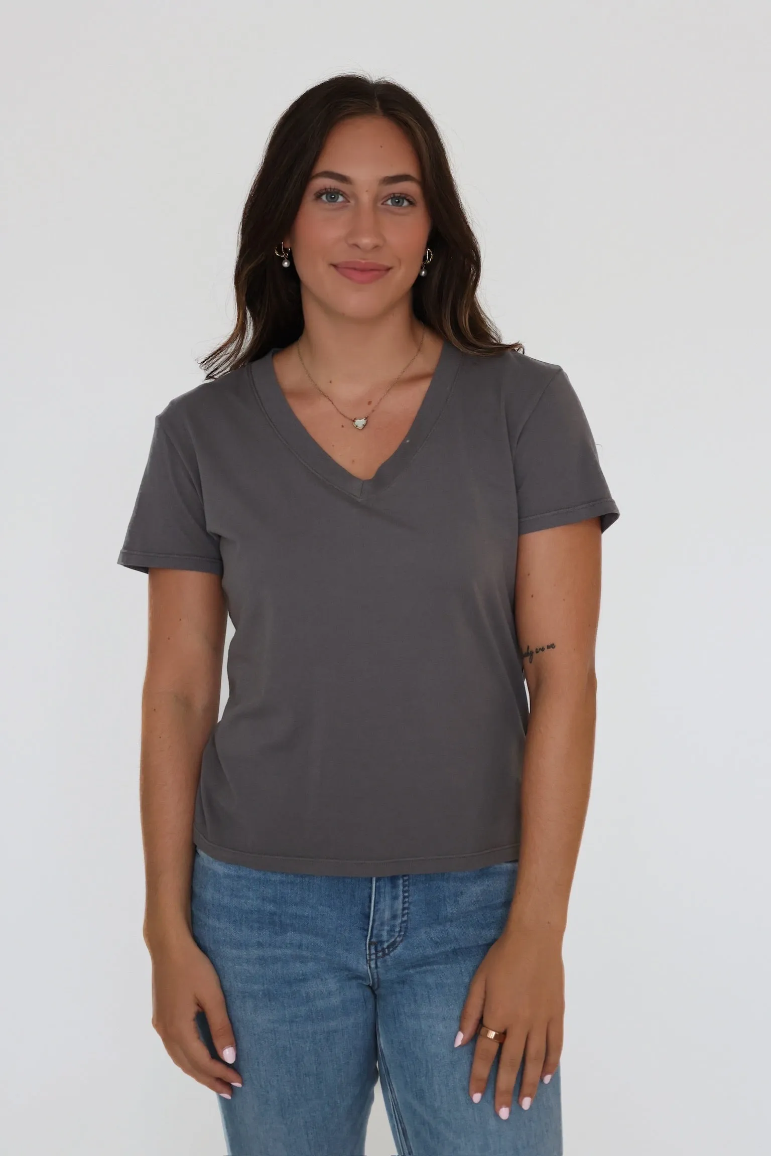 Weekdays V-Neck Tee Temperature Regulating Fibers Anti Bacterial Layer