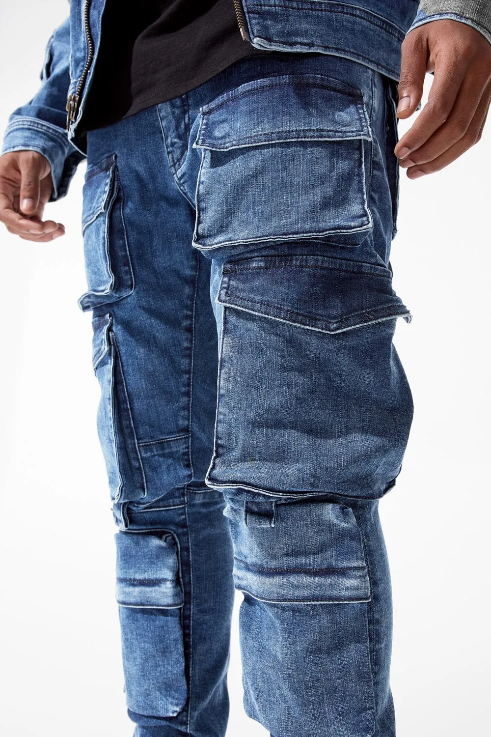 Sean - Legion Cargo Denim (Dark Indigo)