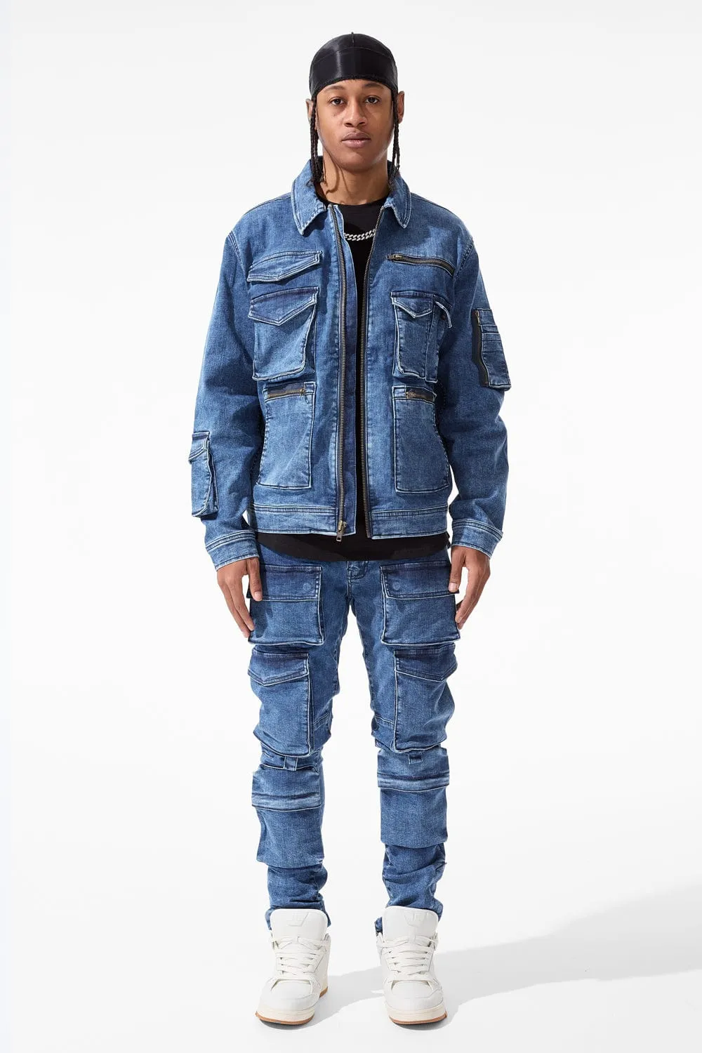 Sean - Legion Cargo Denim (Dark Indigo)