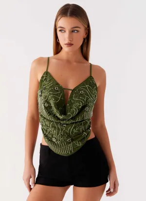 EasyCare Material Stay Cool Technology Sedonia Top - Khaki