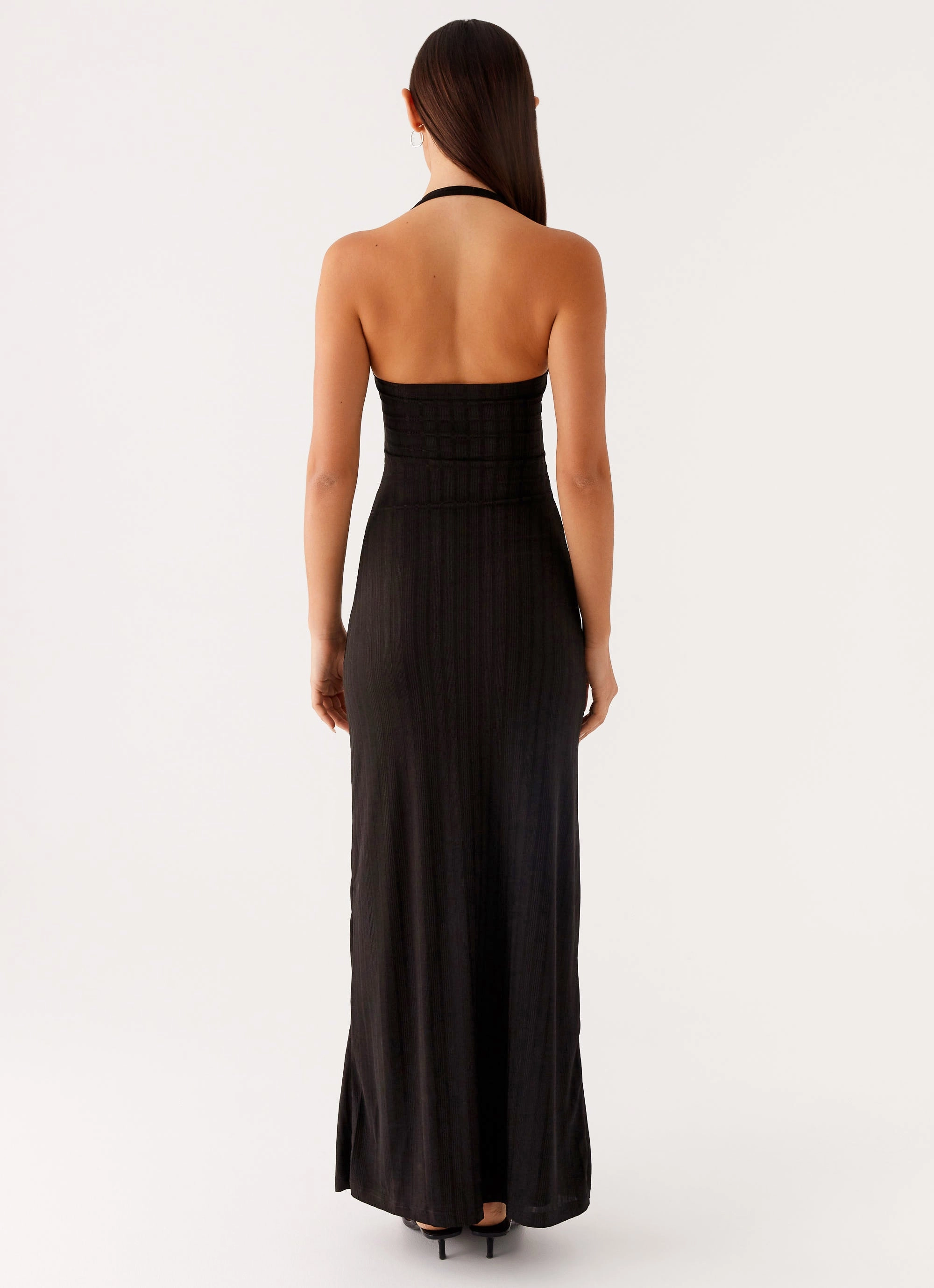 Selene Maxi Dress - Black Pretty Glow