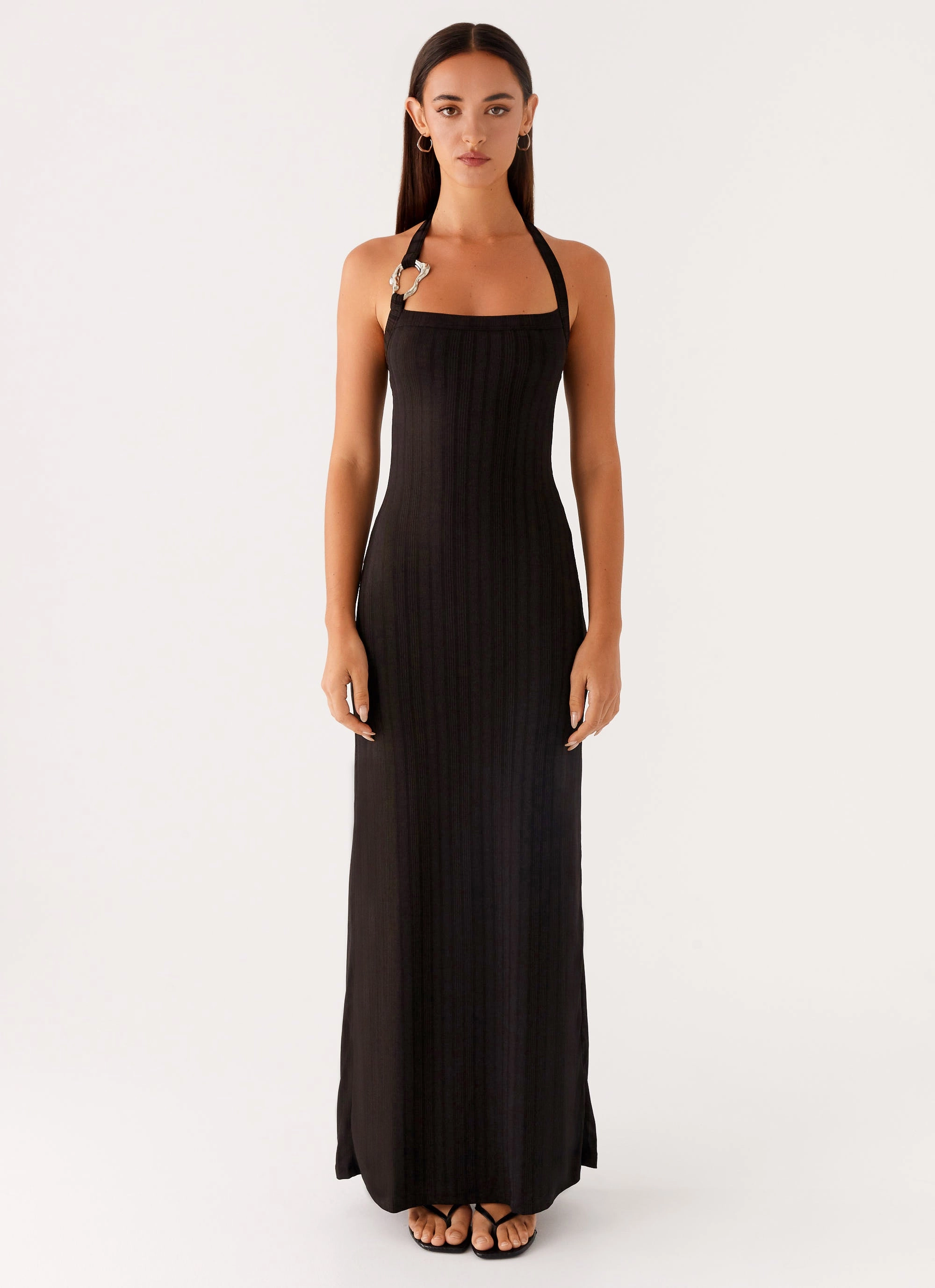 Selene Maxi Dress - Black Versatile Edge