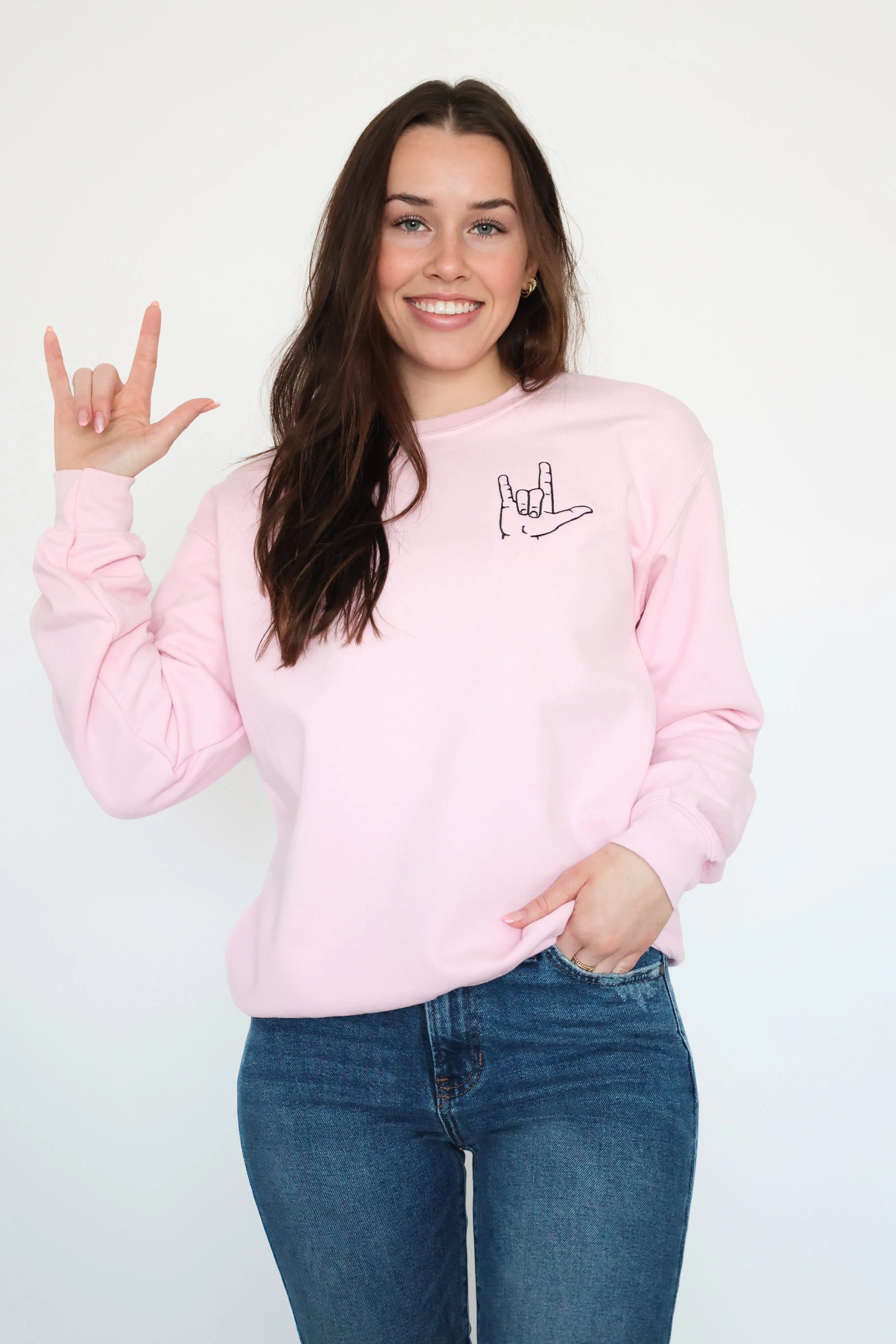 Love Language Sweatshirt (FINAL SALE) Versatile Shirt Comfortable Cotton