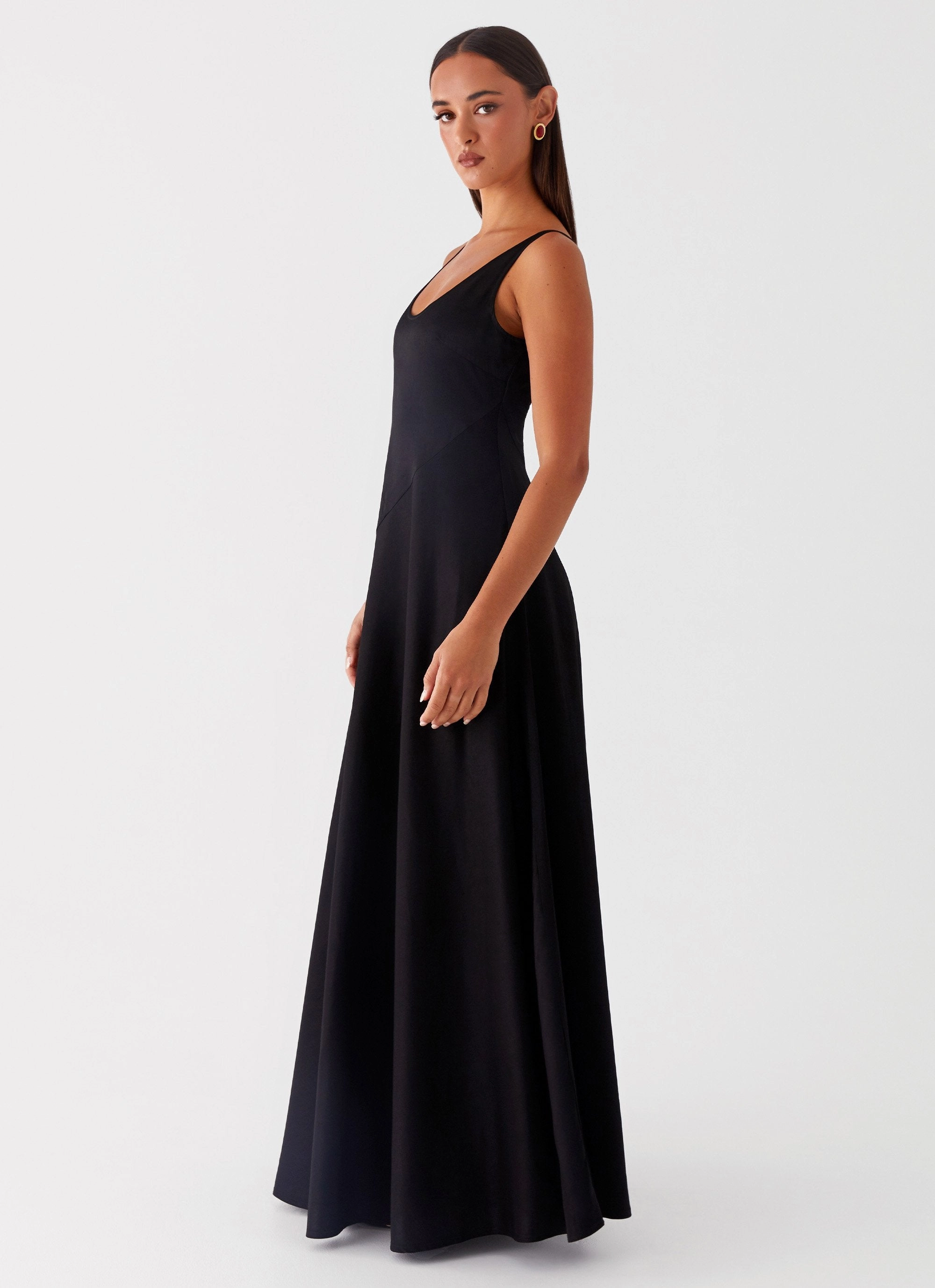 Hand-Wash Cosma Maxi Dress - Black