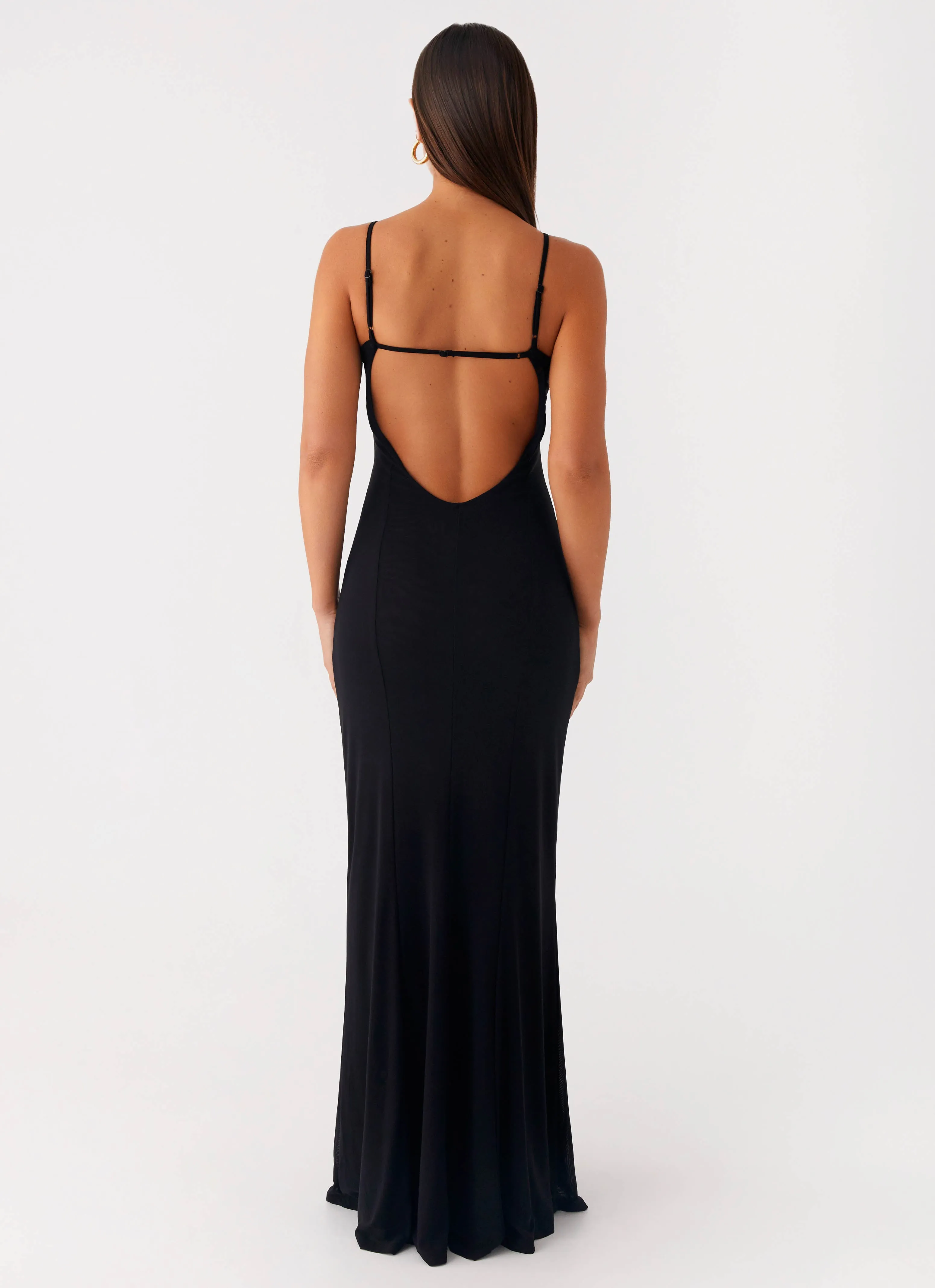 Serene Escape Maxi Dress - Black All Season Style Sweet Mood