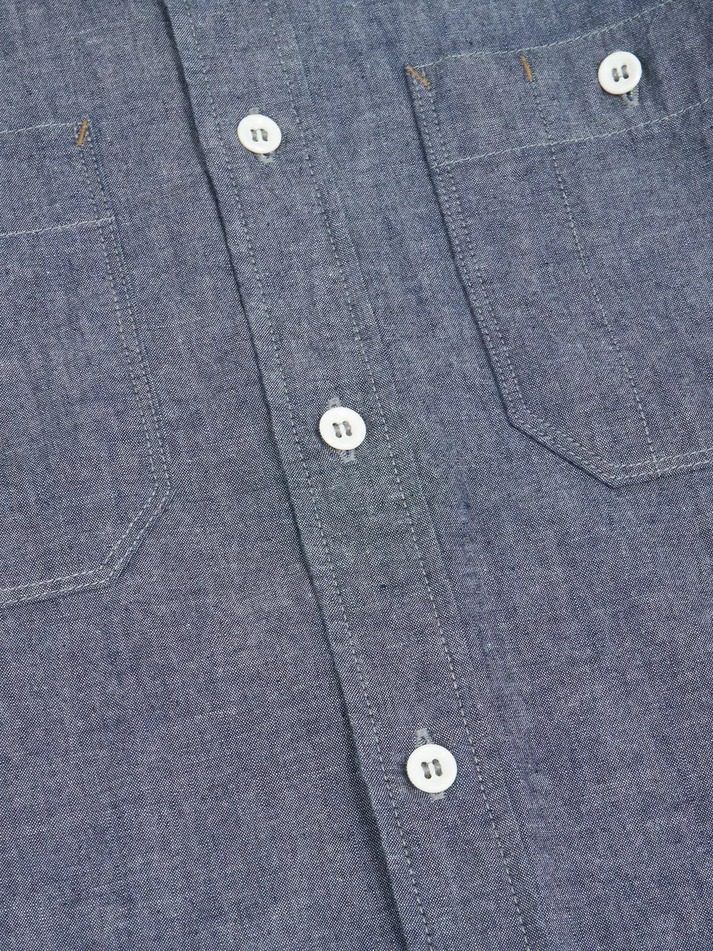 Seuvas Selvedge Indigo Chambray Work Shirt