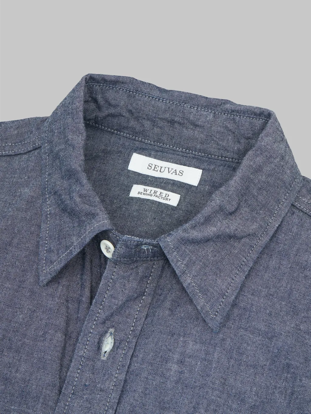 Seuvas Selvedge Indigo Chambray Work Shirt