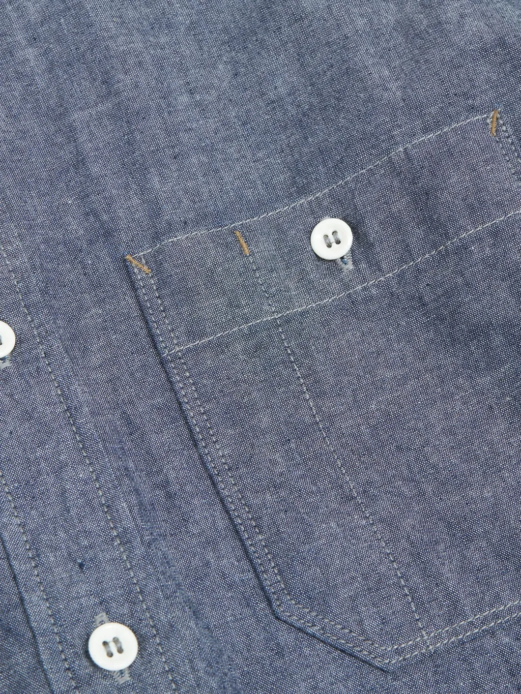 Seuvas Selvedge Indigo Chambray Work Shirt