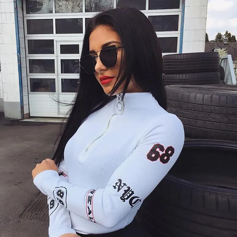 Sexy Letter Print Bodysuit