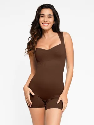 Shapewear Seamless Sweetheart Neckline Romper NonFade Dye WrinkleResistant Fabric