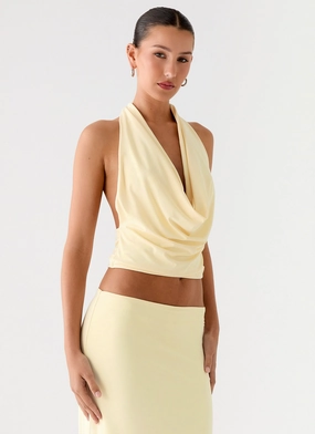 ReinforcedEdging Urban Outdoor Look Ashi Cowl Top - Yellow