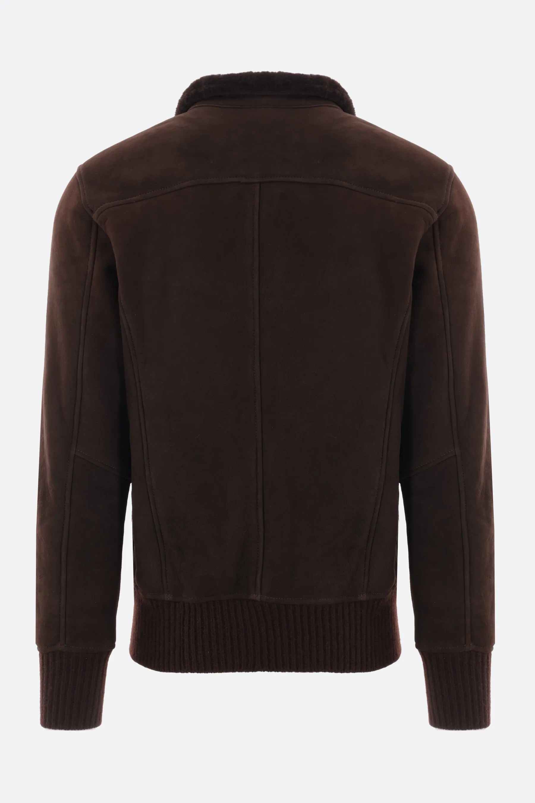 Shearling Bomber Flight Jacket