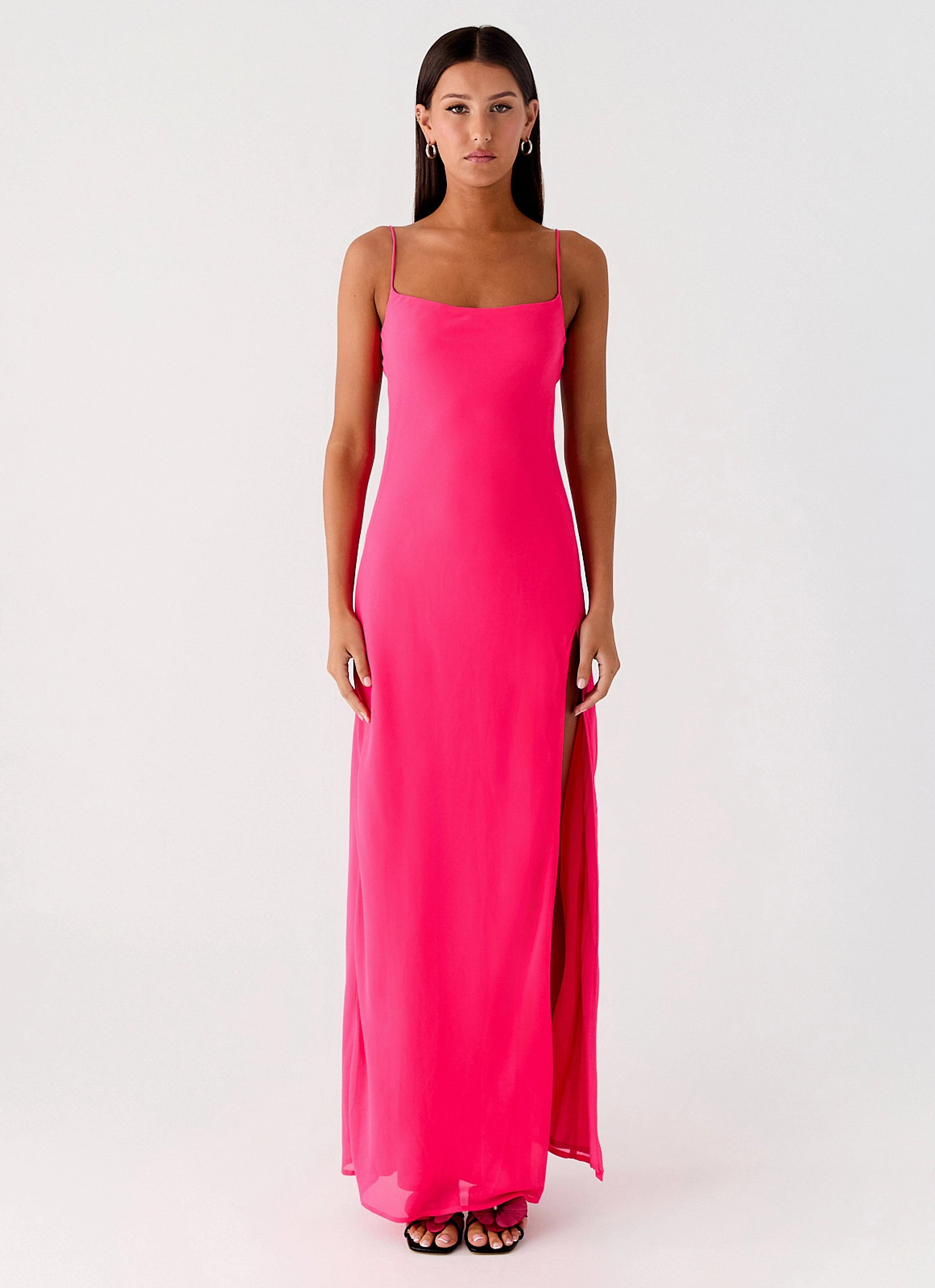 Alouette Maxi Dress - Fuchsia Vibrant Edge