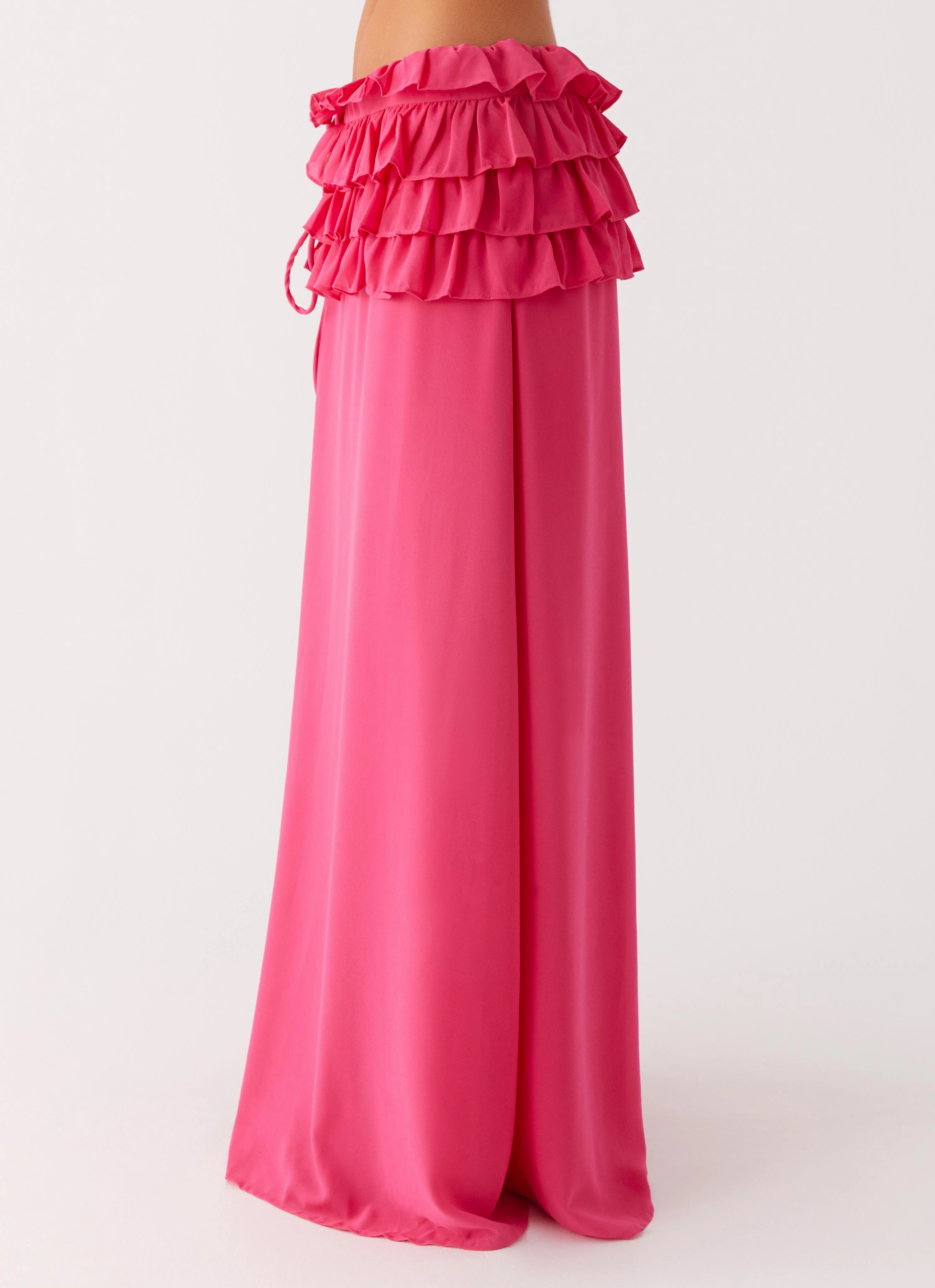 Shirin Sarong - Hot Pink Matte Texture