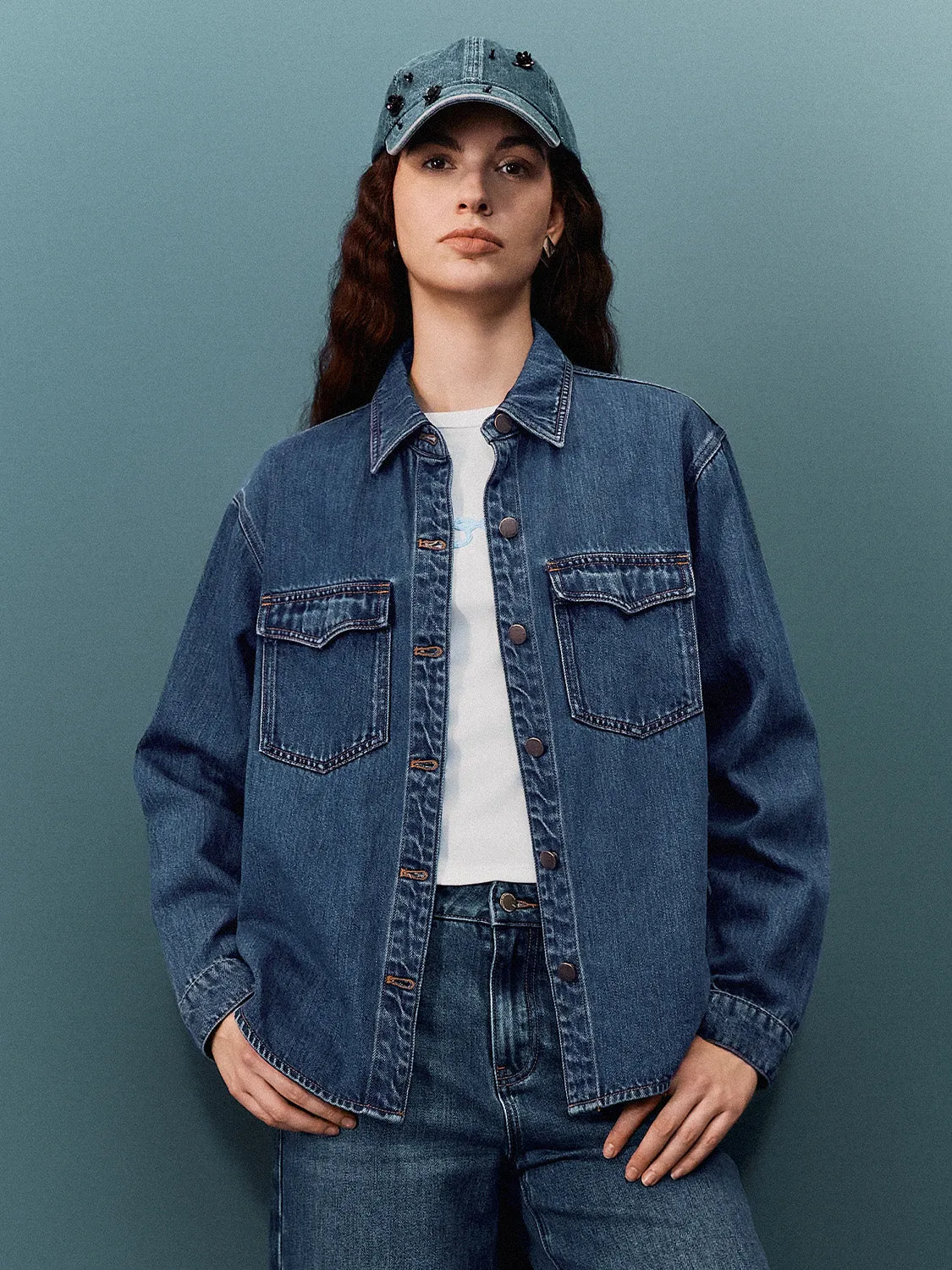 Shirt Collar Denim Shirts