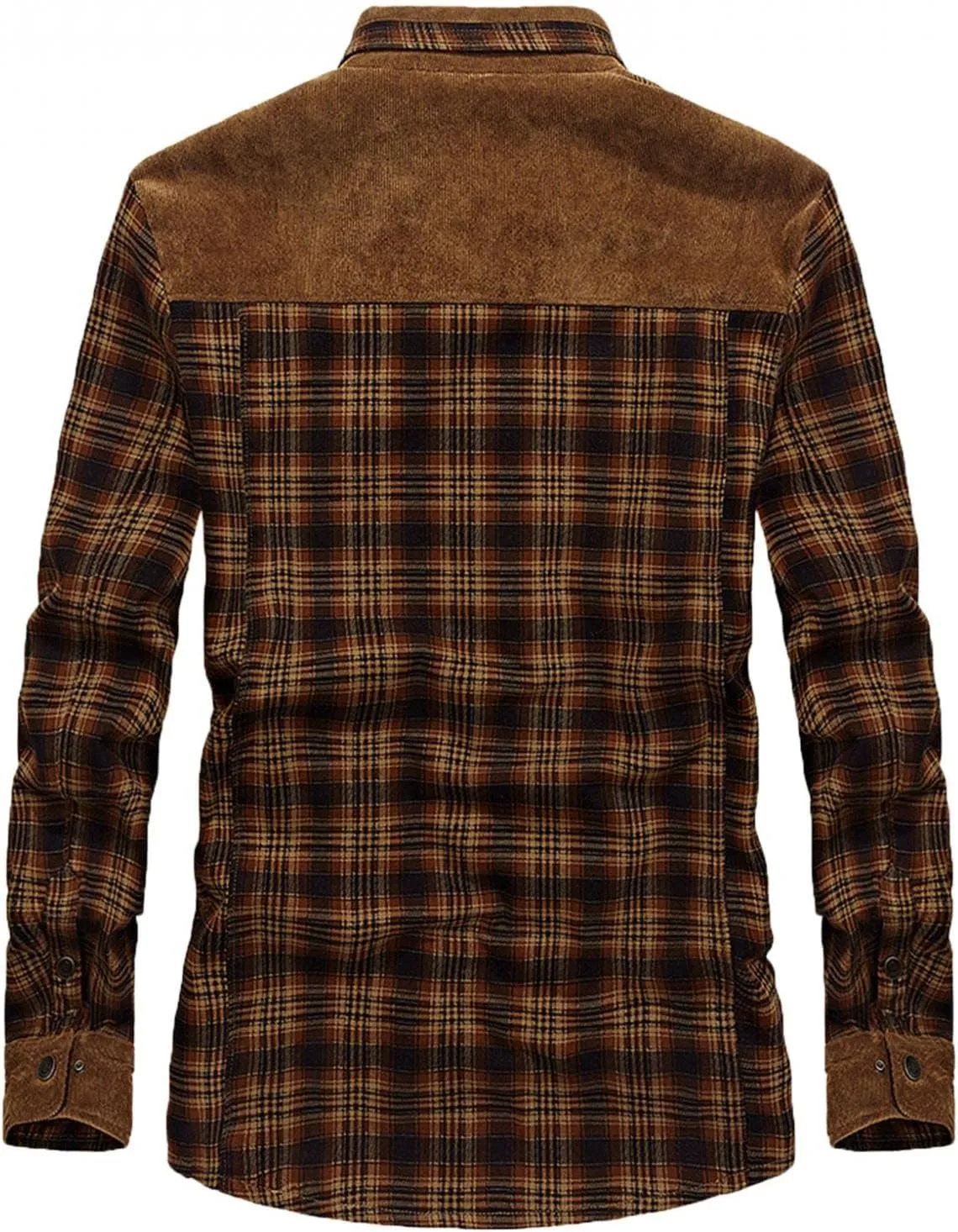 Shirts for Men Men's Button Down Regular Fit Long Sleeve Plaid Flannel Casual Shirts Men's Cotton Flannel Shirt Hoodies