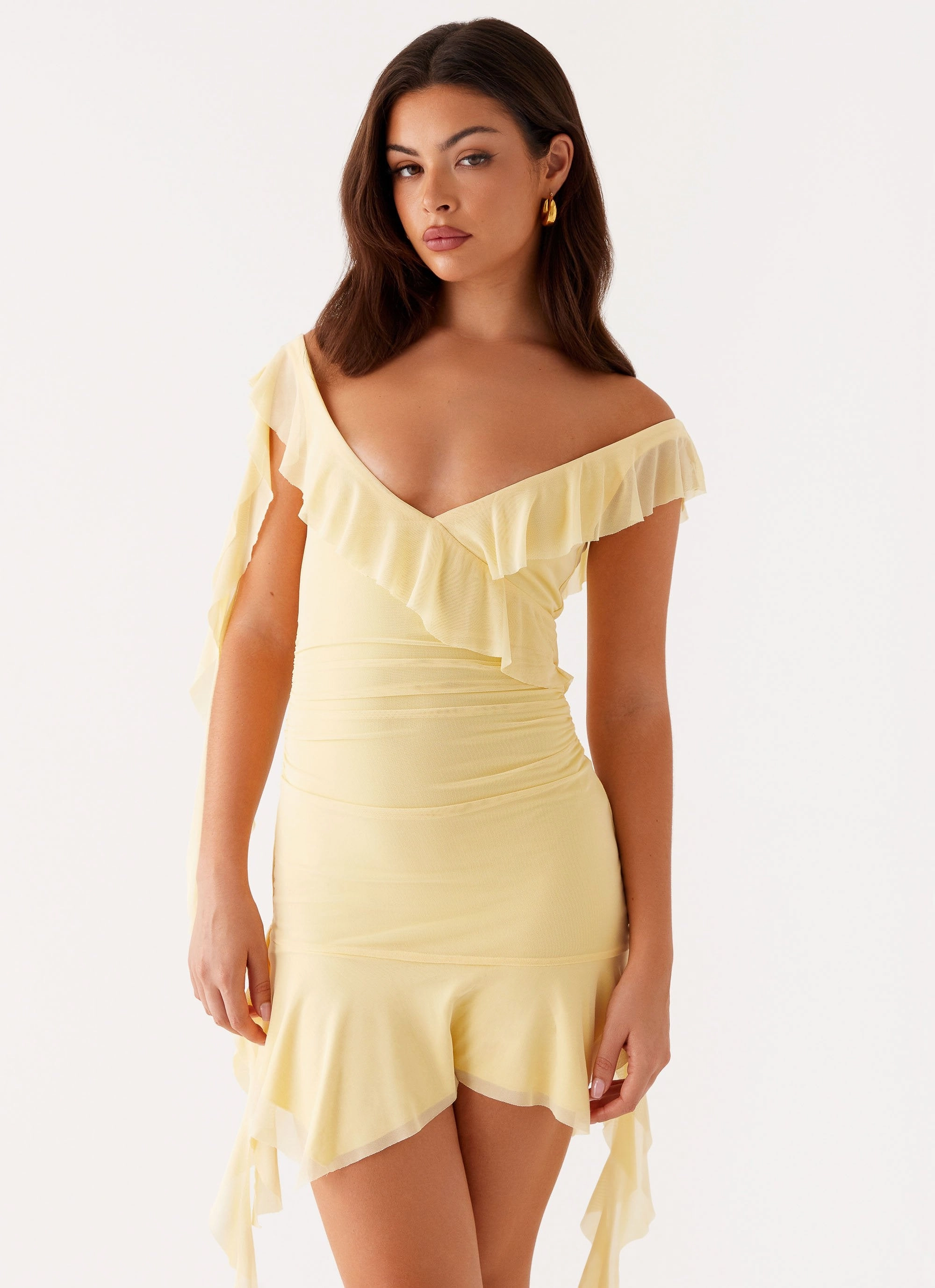 Shona Mini Dress - Yellow Ombre-Effect Daily Style