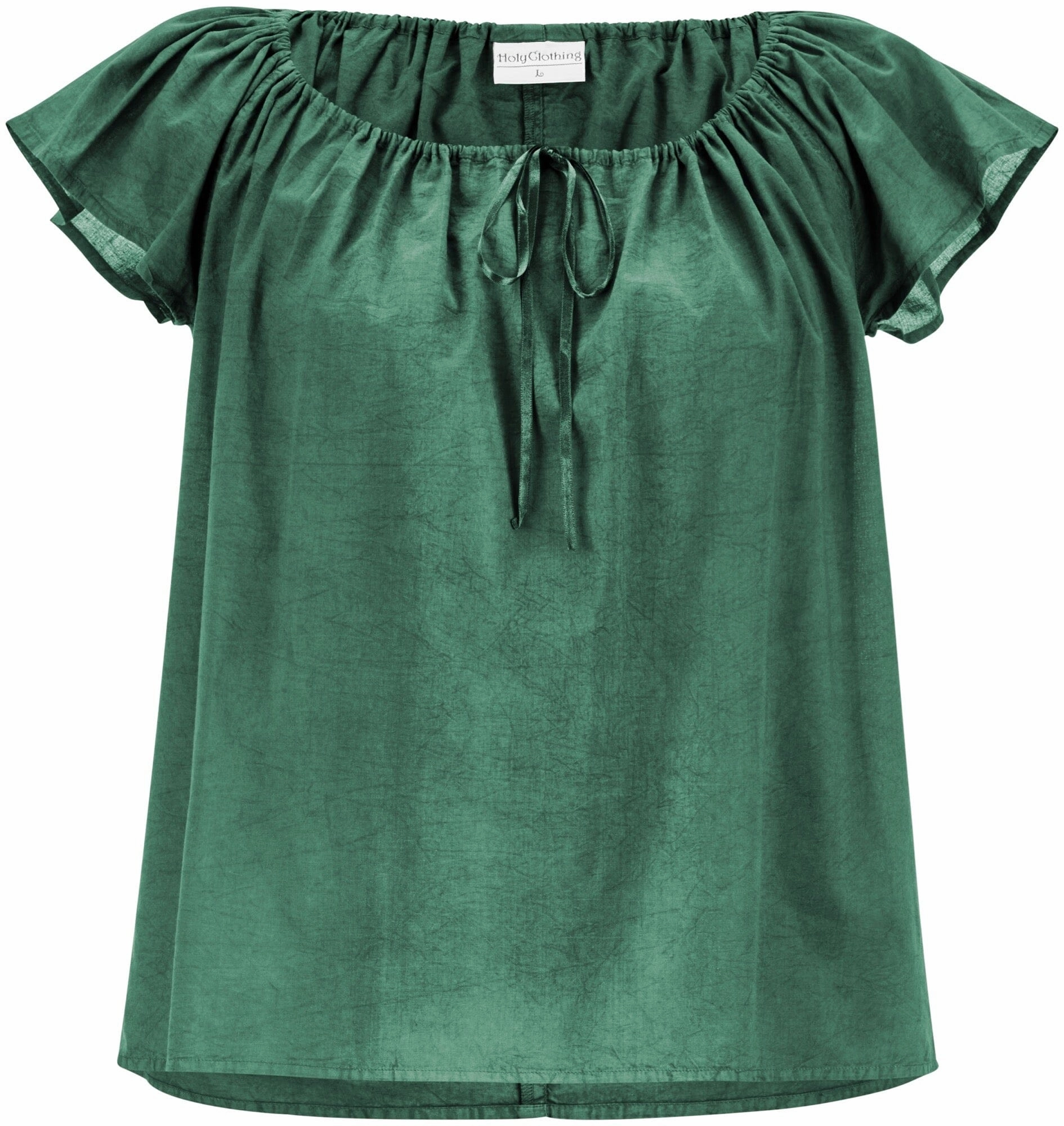 RibbedNeckline Double Needle Hemming Liesl Tunic Limited Edition Greens