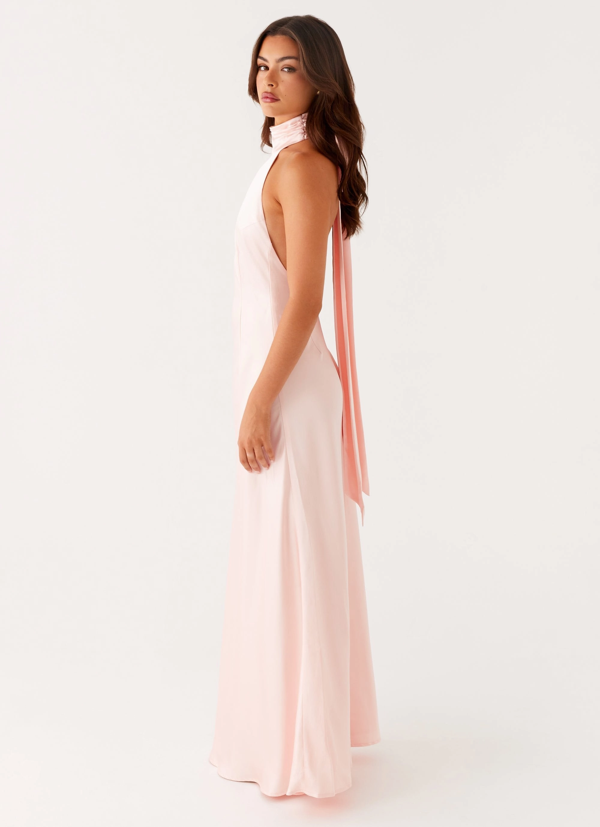 Soft Appeal Comfortable fit dress for all body types Siani Backless Maxi Dress - Pink