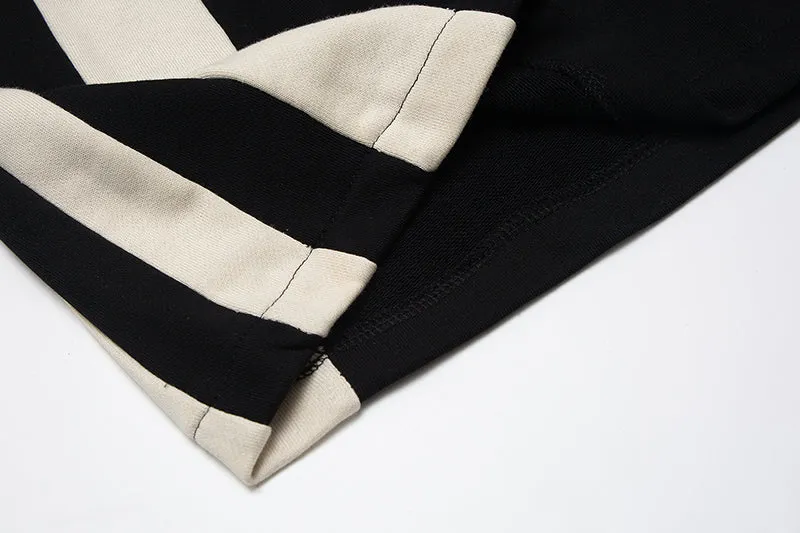 Side Stripe Drawstring Sweat Shorts