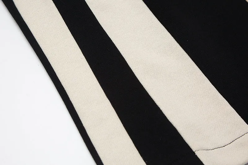 Side Stripe Drawstring Sweat Shorts