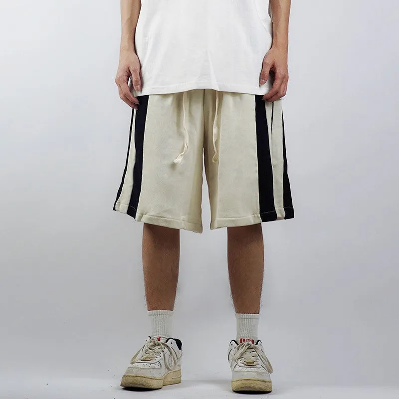 Side Stripe Drawstring Sweat Shorts