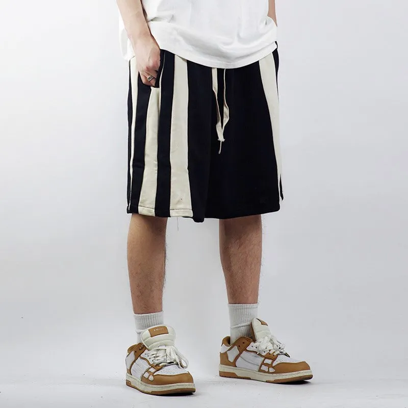 Side Stripe Drawstring Sweat Shorts