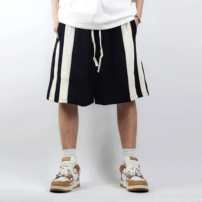 Side Stripe Drawstring Sweat Shorts