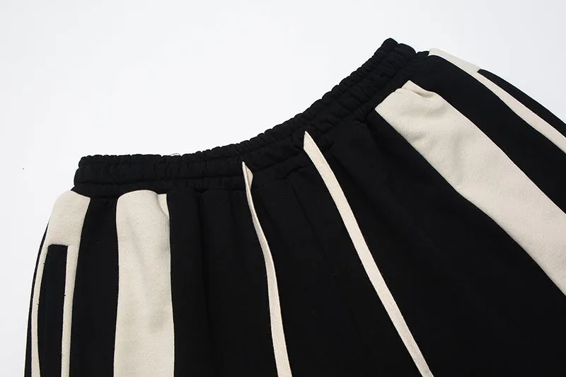 Side Stripe Drawstring Sweat Shorts