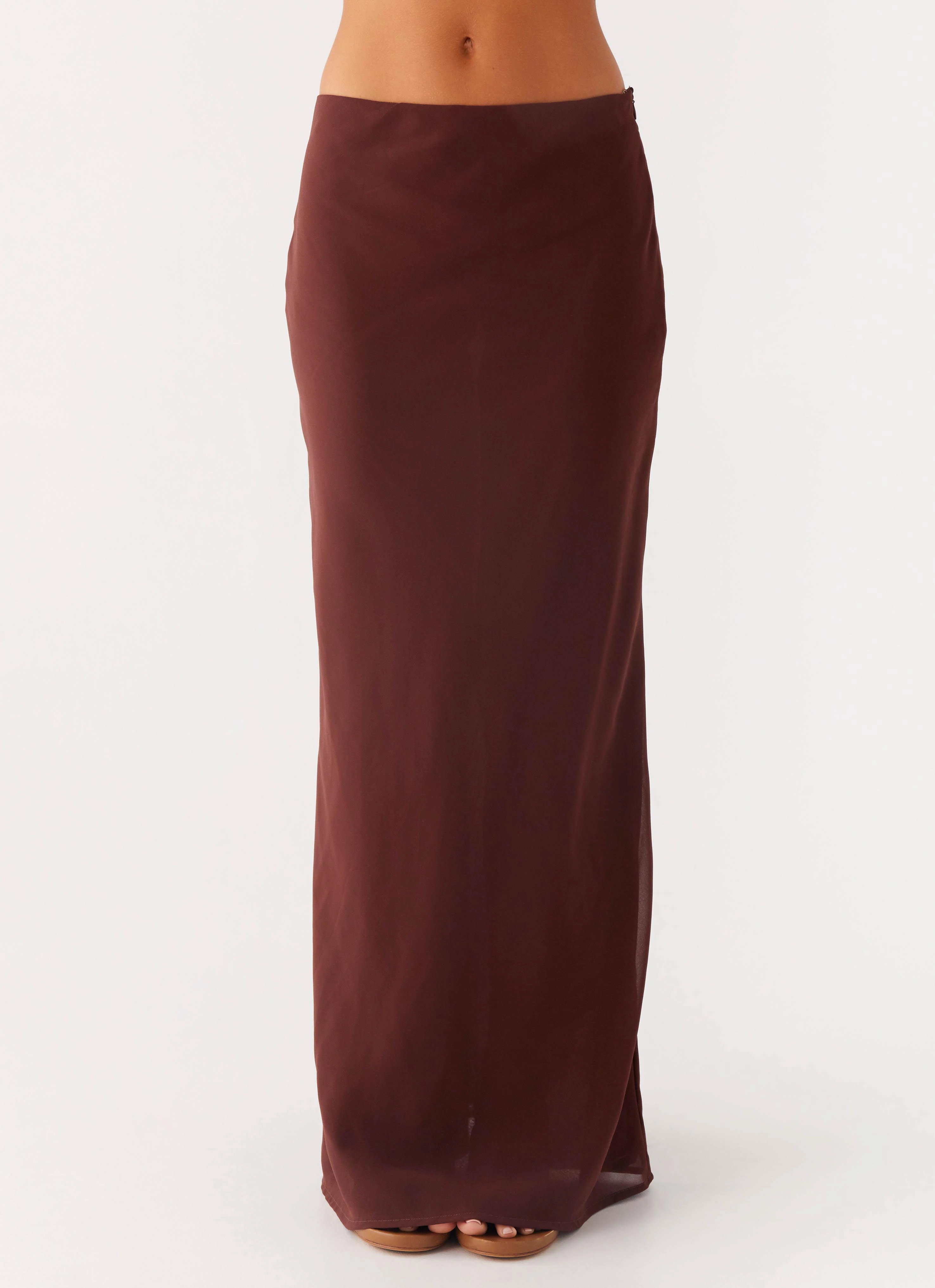 Sienna Sunset Maxi Skirt - Chocolate Non Irritating